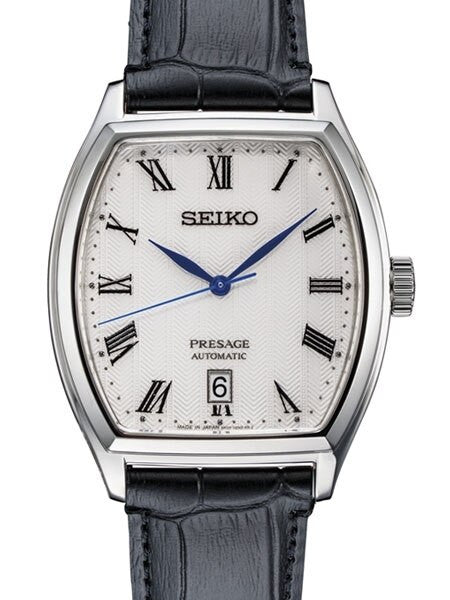 Seiko Presage Automatic Dress Watch with Tonneau Shape Case #SRPD05