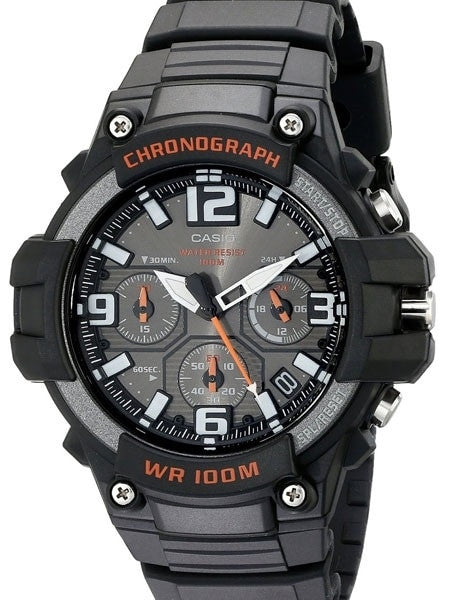 Casio Analog Chronograph Watch with 24-Hour Sub-Dial #?áMCW-100H-1AV