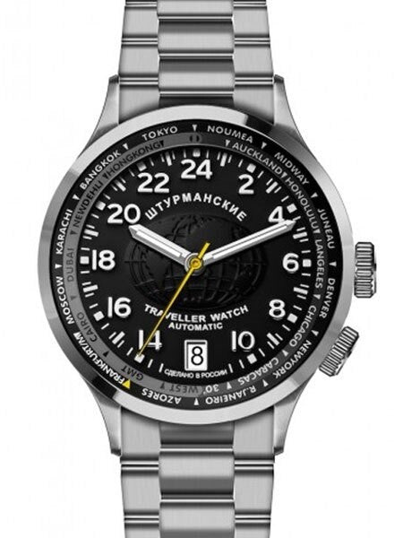 Sturmanskie Traveler 24-Hour Time Automatic Watch with World City Inner Bezel #2255288