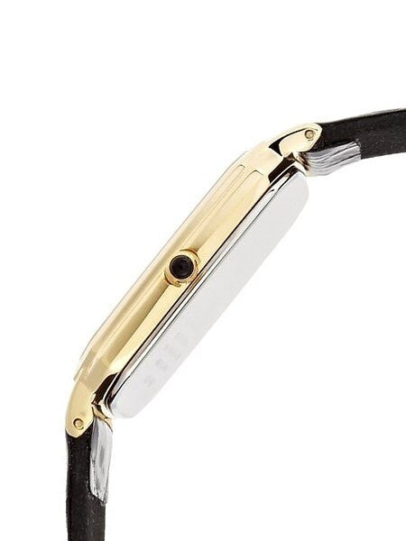 Seiko Classic Thin Solar Dress Watch with Goldtone Stainless Steel Case #SUP880