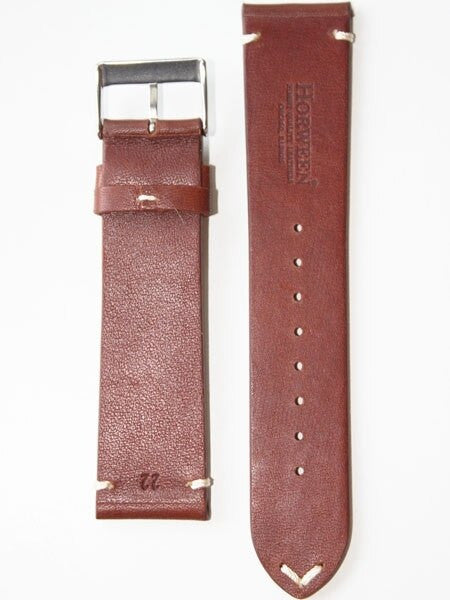 Horween Vintage Style Cognac Calfskin Leather with Matching Lining and Hand-Stitching #INS-HOR14