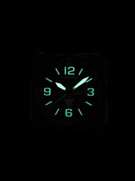 Junkers Horizon Miyota Automatic Airplane Cockpit-Style Watch #6752-2