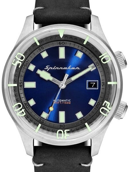Spinnaker Bradner 42m Vintage-Style Automatic Sport Watch with a Luminous Bezel #SP-5057-03
