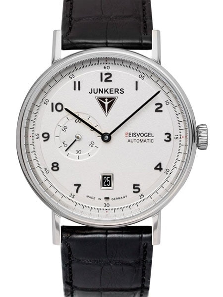 Junkers Eisvogel F13 Swiss Automatic Watch with Sapphire Crystal, Alligator Strap #6704-1