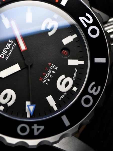 German Made Dievas Maya Dive Watch with 6Steel and Anti-Magnetic Design #Maya MK2
