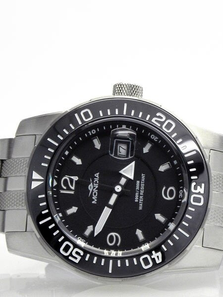 Mondia Wave Swiss Quartz 300 Meter Dive Watch with a Ceramic Bezel #1-690-1