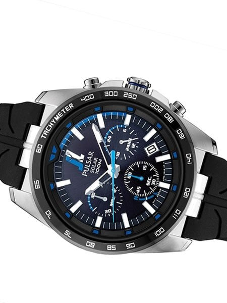 Joey Logano Special Edition Pulsar Solar Powered Chronograph Watch with 24-Hour Sub-Dial #PZ5053