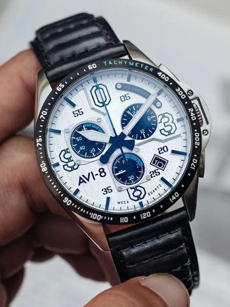 AVI-8 Command Pilot Blakeslee Chronograph Watch #AV-4077-01