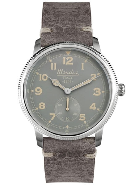 Mondia 1946 Quartz Watch with Coin-Edge Bezel #MI755SS-01GY-CP
