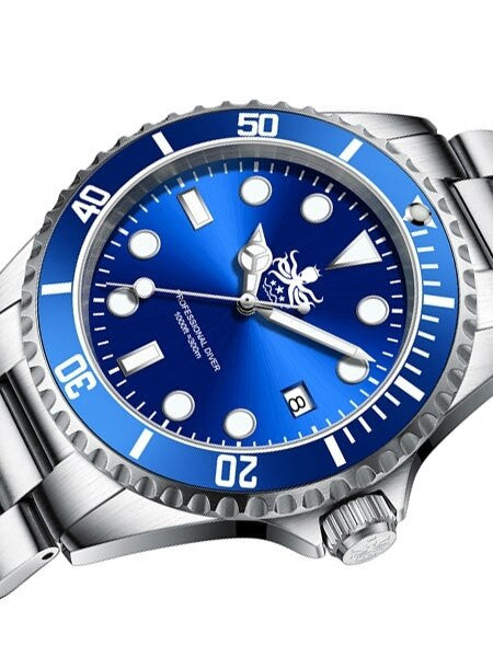 PHOIBOS 300-Meter Swiss Quartz Dive Watch with Sapphire Crystal #PX002B