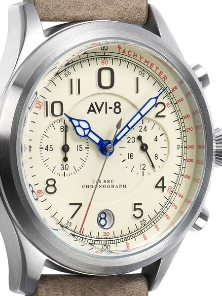 AVI-8 Flyboy Lafayfette Aviator Chronograph Watch #AV-4054-01