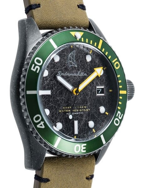 Spinnaker Wreck Automatic Vintage Style Sports Watch with Distressed IP Case #SP-5051-03