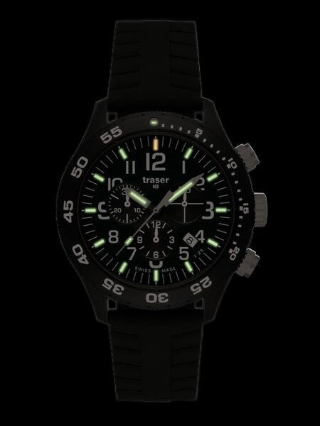 Traser Officer Pro Chronograph with Tritium Illumination and 12-Hour Totalizer #107101