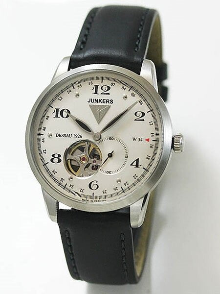 Junkers Dessau 1926 Flatline Automatic, Open-Heart Dress Watch #6360-4