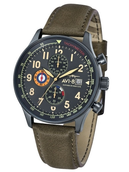 AVI-8 Hawker Hurricane Aviator Chronograph Watch #AV-4011-0E