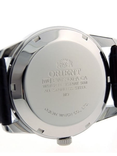 Orient Union 21-Jewel Automatic Day and Date Watch with Black Dial and Black Strap #EV0S004B