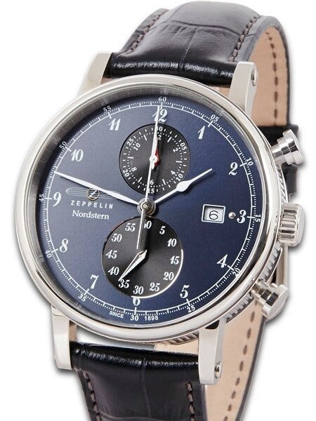 Graf Zeppelin Nordstern Series Two-Eye Swiss Quartz Chronograph #7578-3