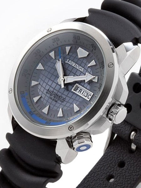 J. Springs Automatic 21-Jewel Sport Watch with Day and Date, Grey Dial #BEB086