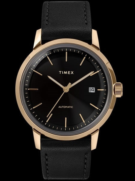 Timex 40mm Marlin 21-Jewel Automatic Watch with Black Dial #TW2T22800ZV