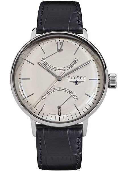 Elysee 42mm Sithon Quartz Dress Watch with GMT and Date Sub-Dials #13270