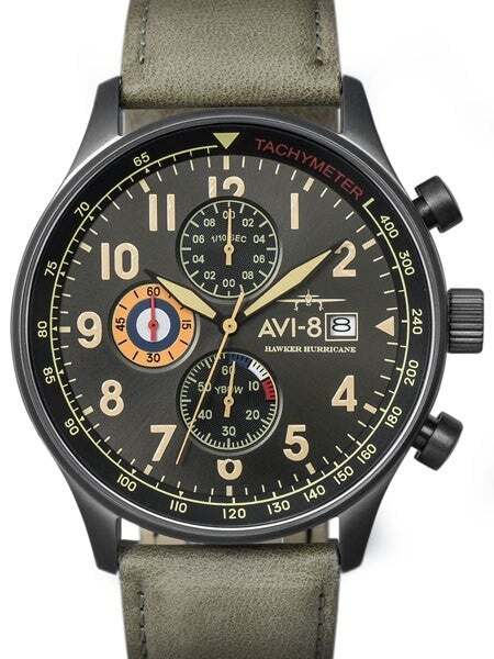 AVI-8 Hawker Hurricane Aviator Chronograph Watch #AV-4011-0E