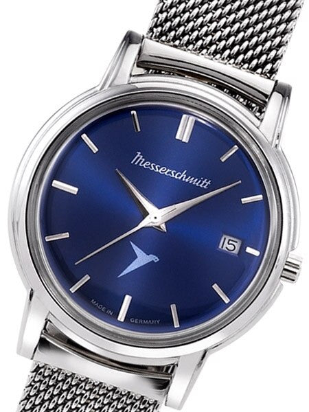 Messerschmitt Radiant Blue Dial Special Edition Quartz Dress Watch #KR200-BMil