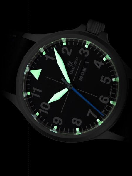 Damasko Swiss ETA Automatic with a 40mm Bead-Blasted Case, Black Dial #DA38
