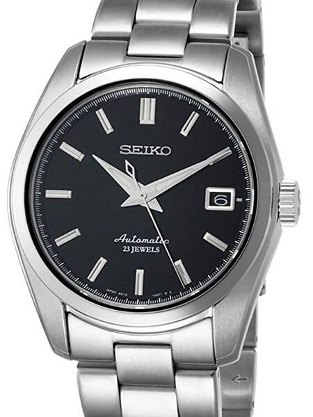 Seiko Black Dial Automatic Dress Watch with 38mm Case, and