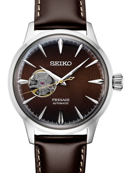 Seiko Presage Automatic Dress Watch with 40.5mm Case with open
