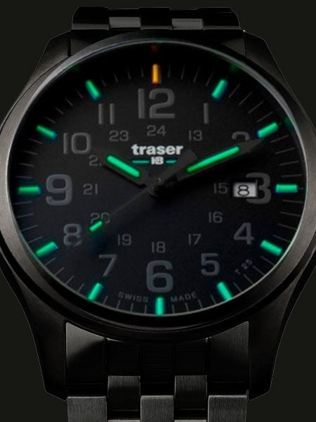 Traser Officer Pro Gun Metal PVD Case Watch with an Anti-Reflective Sapphire Crystal #107868