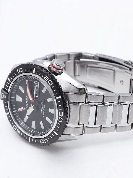 Seiko Stargate II Automatic Dive Watch with Black Dial and Stainless Steel Bracelet #SRP495K1
