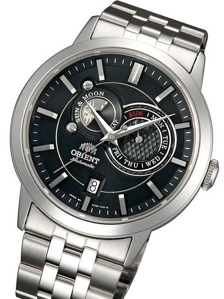 SCRATH AND DENT -  Orient Automatic Sun and Moon Watch with Sapphire Crystal #ET0P002B