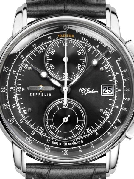 Graf Zeppelin Two-Eye Quartz Chronograph Watch with 60-Minute Stopwatch #8670-2
