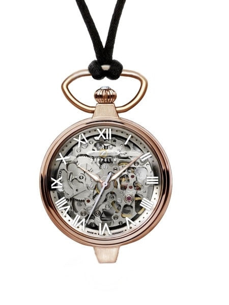 Graf Zeppelin Princess of the Sky Skeleton Movement Watch with Rose Goldtone Case #7459-1