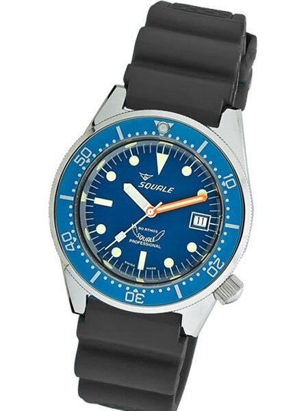 Scratch an Dent - Squale 500 Meter Swiss Made Automatic Dive Watch with Blue Dial  #1521-026-BLR
