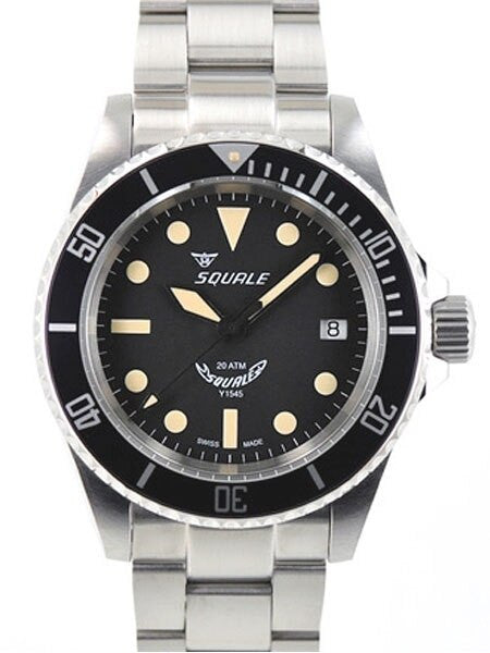 Squale 200 meter Maxi Swiss Automatic Dive watch with Domed Sapphire Crystal #1545-MI