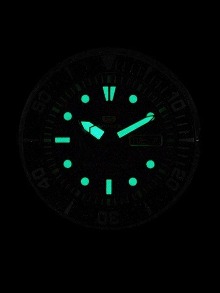 Seiko 42mm Sports 5, 23-Jewel Automatic Watch with Day and Date Window #SNZF17K1