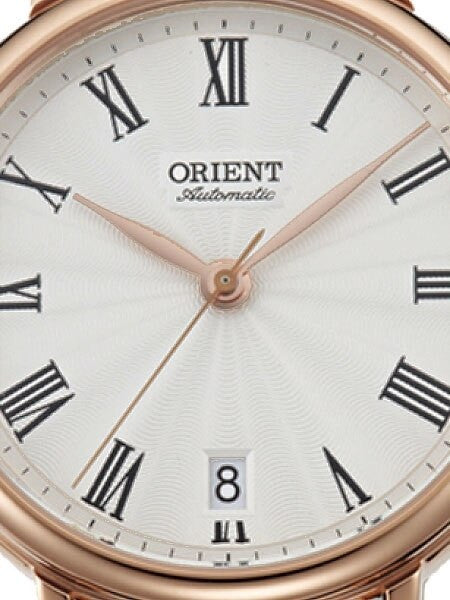 Orient Soma Automatic Dress Watch with White Dial and Rose Goldtone Case #ER2K002W