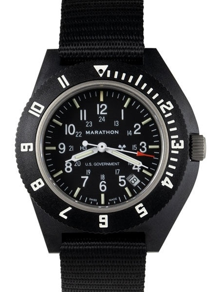 Marathon Swiss Quartz Navigator Pilot Watch with sapphire crystal