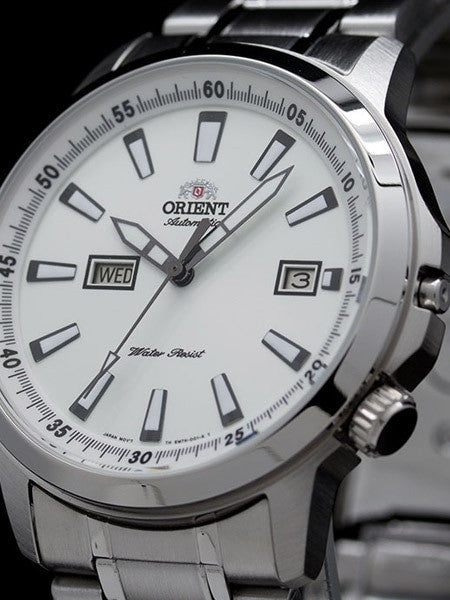 Orient 42mm Stingray Day and Date Automatic Watch with White Dial #EM7K006W