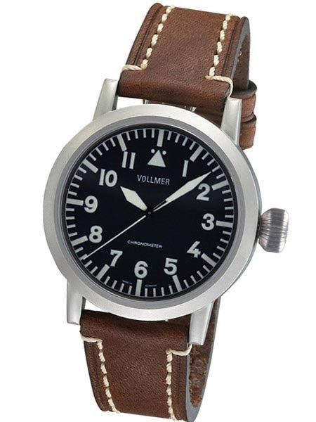 Vollmer V2 Vortac 44mm Swiss COSC Certified Chronometer on a Hirsch Liberty Strap