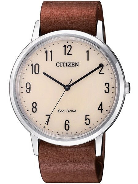 Citizen Eco-Drive Watch with Leather Strap and 6-Month Power Reserve #BJ6501-28A