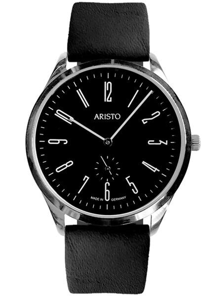 Aristo Bauhaus Style Watch with Swiss Ronda Quartz Movement #4H193