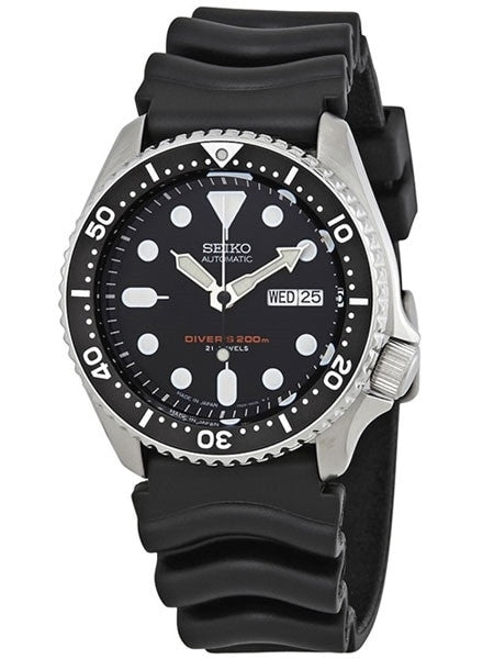 Scratch and Dent - Seiko Automatic Dive Watch with Offset Crown and Rubber Dive Strap #SKX007J 1