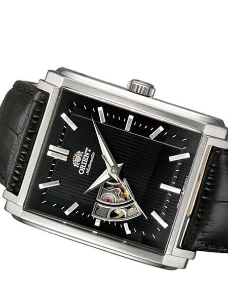 Orient Producer Automatic Dress Watch with Open-Heart, Pinstriped Dial #DBAD004B