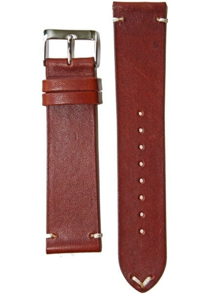 Horween Vintage Style Cognac Calfskin Leather with Matching Lining and Hand-Stitching #INS-HOR14