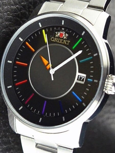 Orient 21-Jewel Automatic Disk Watch with Unique Rotating Hour Hand #ER0200DW