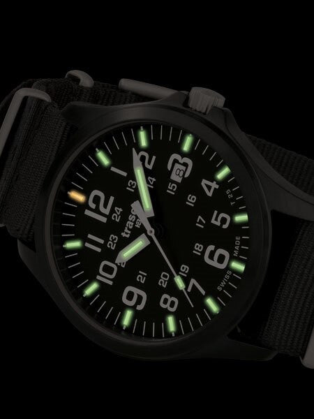 Traser Officer Pro Black PVD Steel Case Watch with a Sapphire Crystal #107103