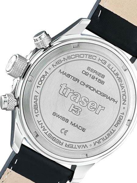 Traser Master Prestige Chronograph Watch with Sapphire Crystal, 12-Hour Totalizer  #105880