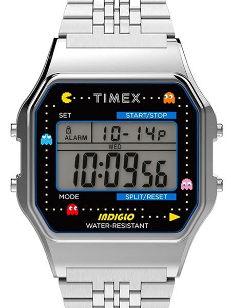 Timex T80 x PAC-MANâ¢ 34mm Stainless Steel Bracelet Watch #TW2U31900YB